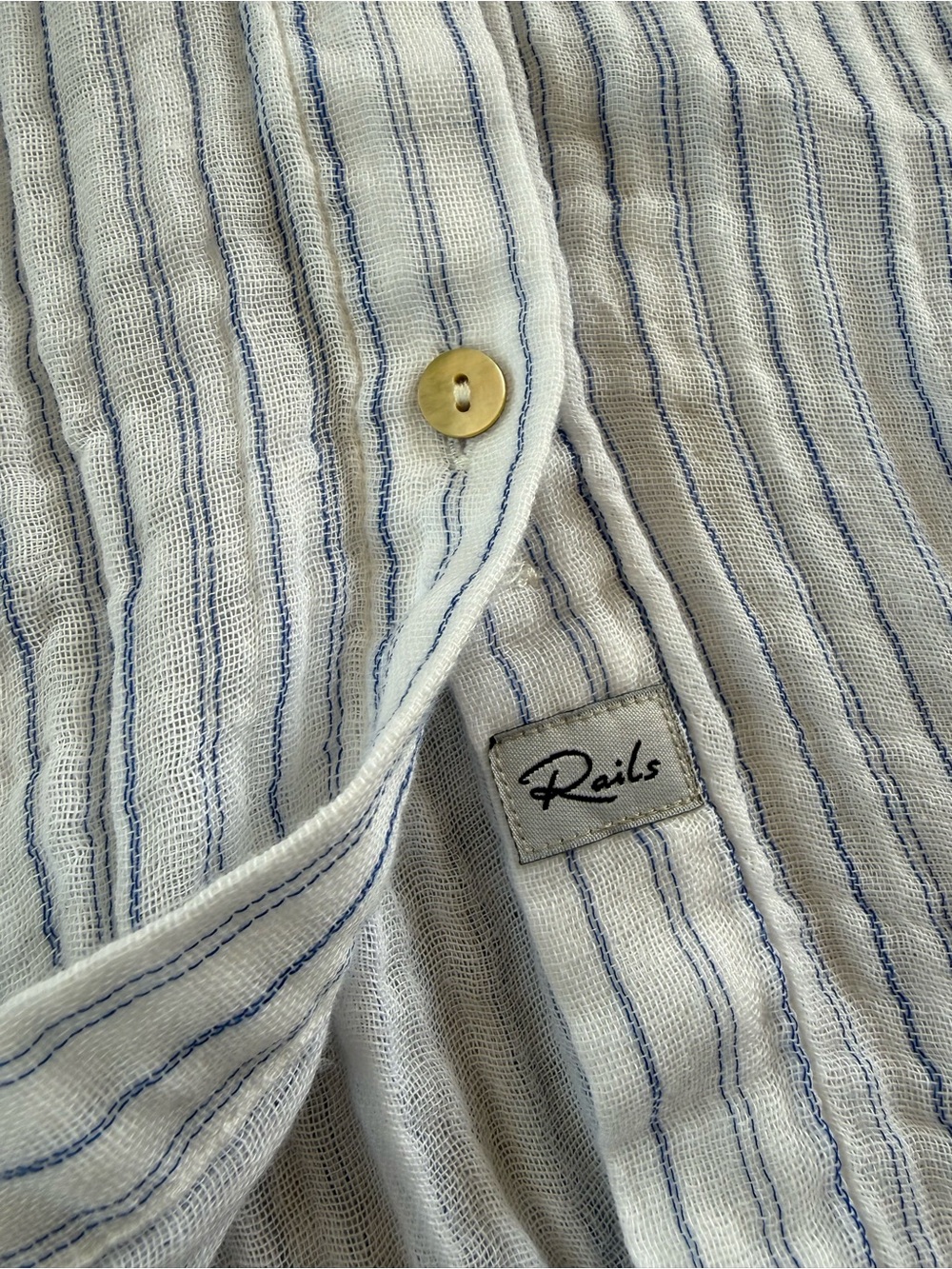 Rails Ellis Davenport Stripe Cotton Shirt - Picture 5 of 9